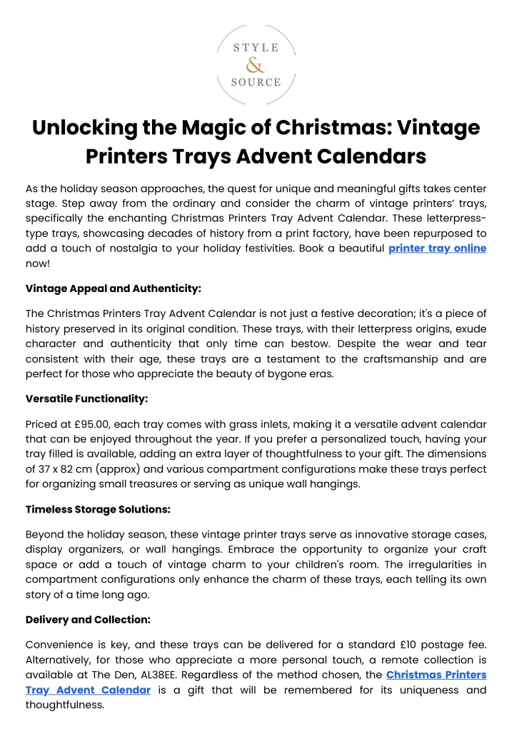 unlocking the magic of christmas vintage printers