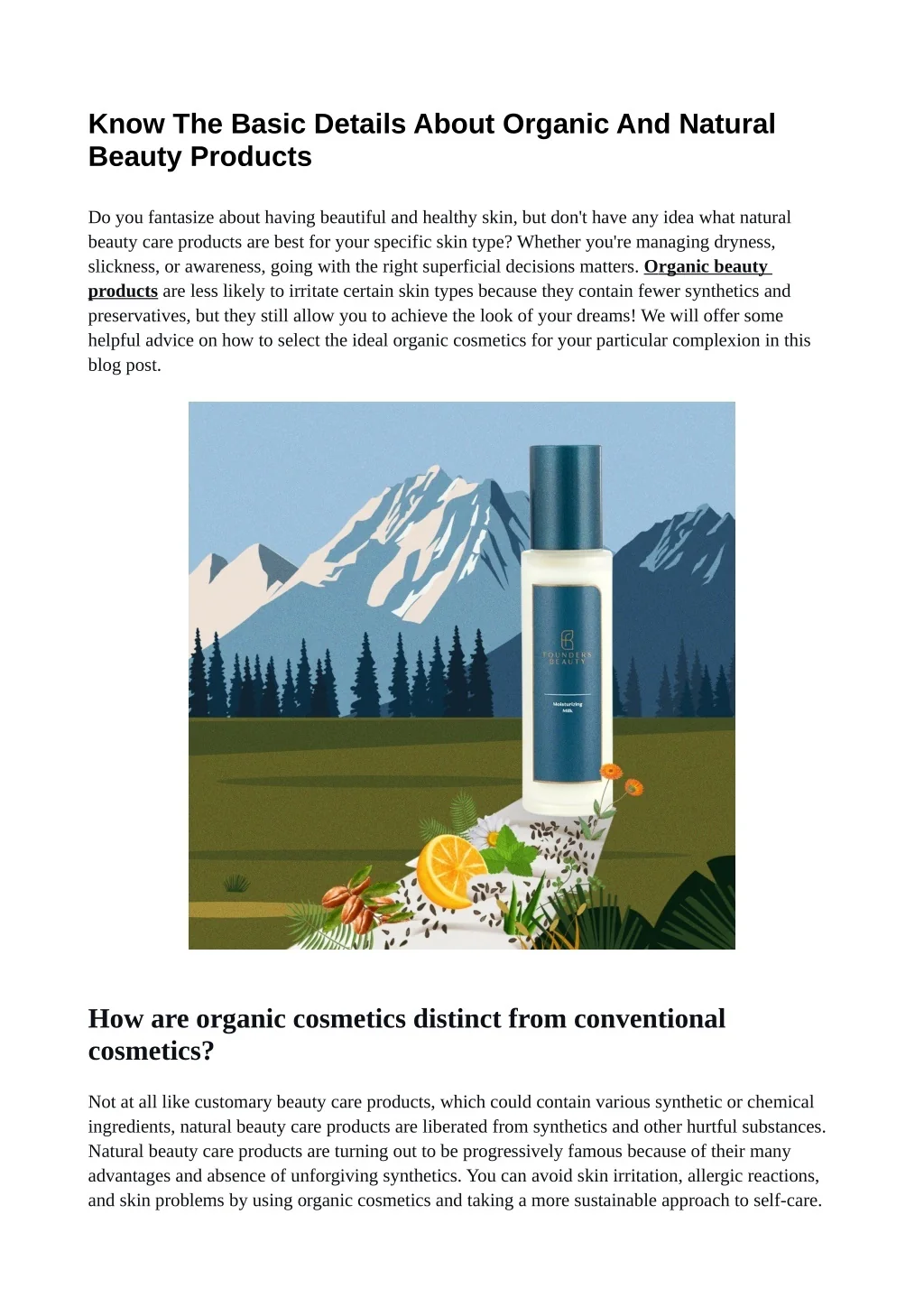 PPT - Know The Basic Details About Organic And Natural Beauty Products ...