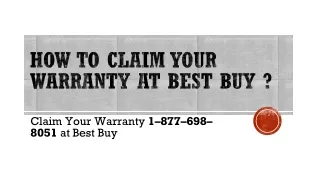 How to Claim Your Warranty at Best Buy