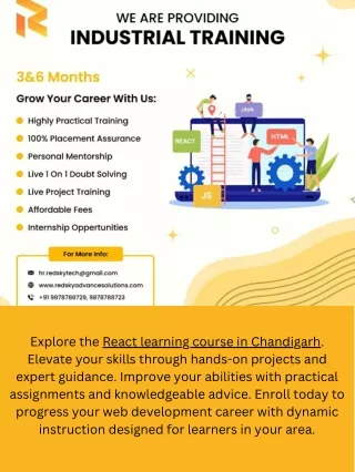 Chandigarh's best React course - Elevate your web development expertise