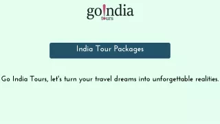 India Tour Packages: Go India Tours