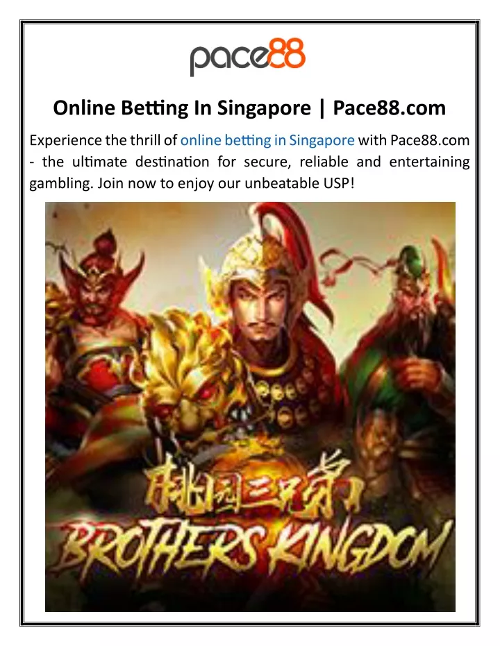 online betting in singapore pace88 com