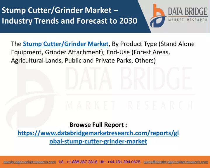 stump cutter grinder market industry trends