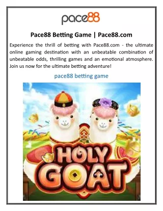 pace88 betting game pace88 com