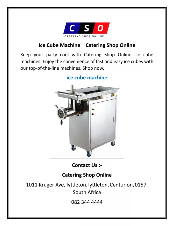 ice cube machine catering shop online