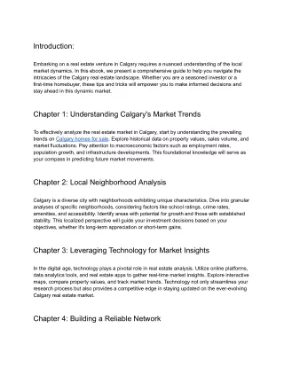 Navigating the Calgary Real Estate Landscape_ A Comprehensive Guide to Market Analysis