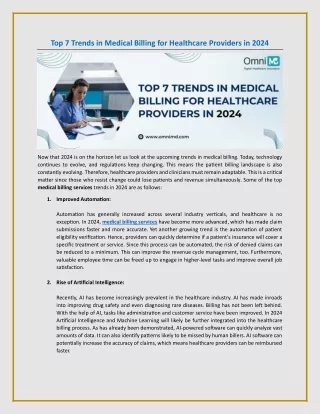 Top 7 Trends in Medical Billing for Healthcare Providers in 2024