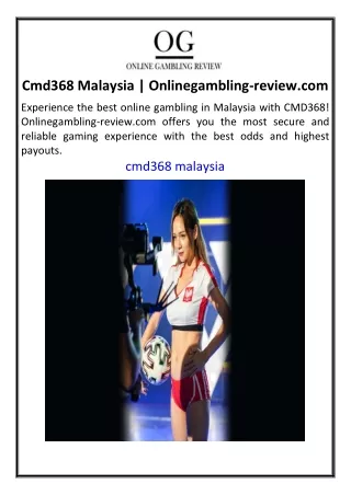 Cmd368 Malaysia  Onlinegambling-review.com