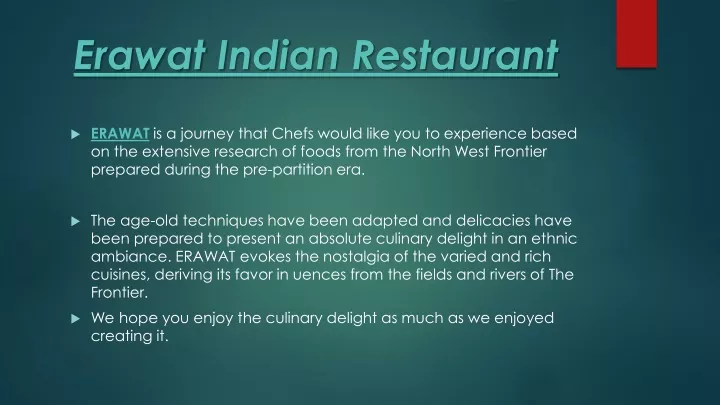 erawat indian restaurant