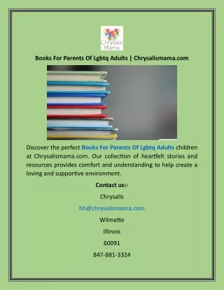 Books For Parents Of Lgbtq Adults  Chrysalismama