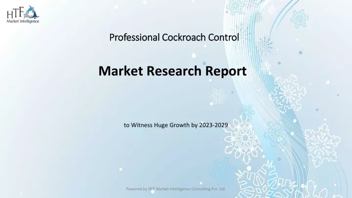 professional cockroach control market research report