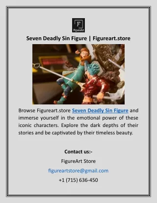 Seven Deadly Sin Figure  Figureart.store