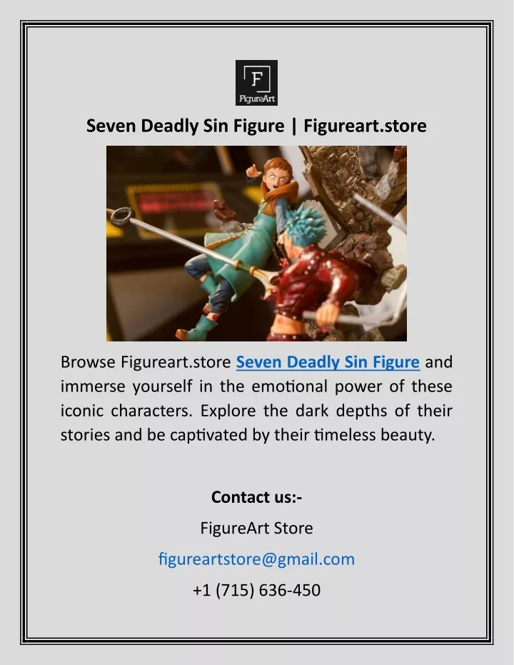 seven deadly sin figure figureart store