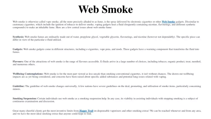web smoke