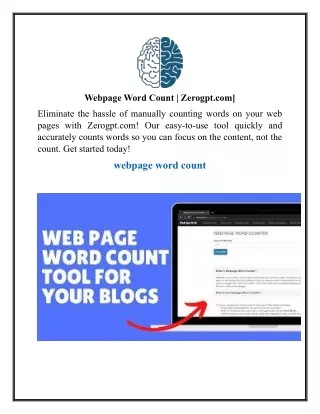 Webpage Word Count  Zerogpt.com]