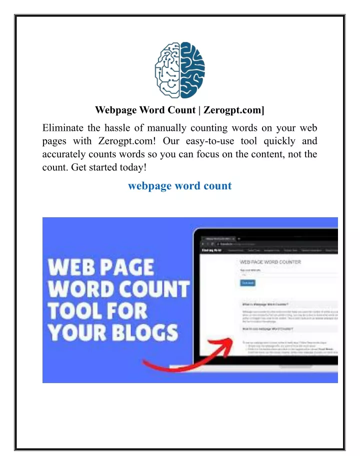 webpage word count zerogpt com