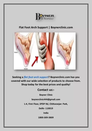 flat foot arch support boynerclinic com