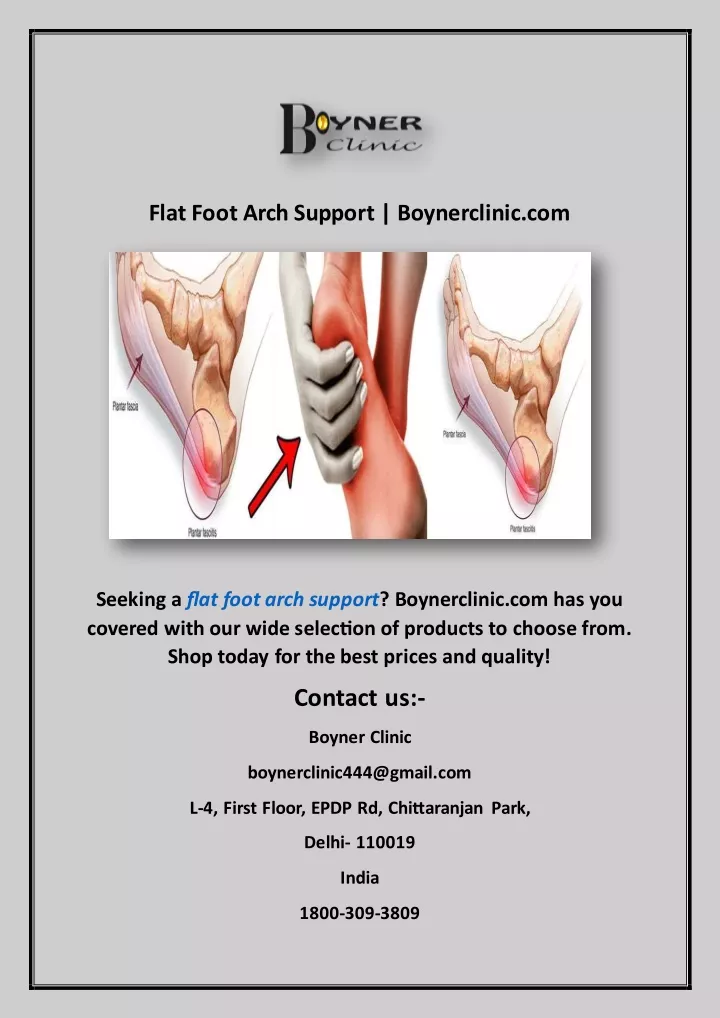 flat foot arch support boynerclinic com