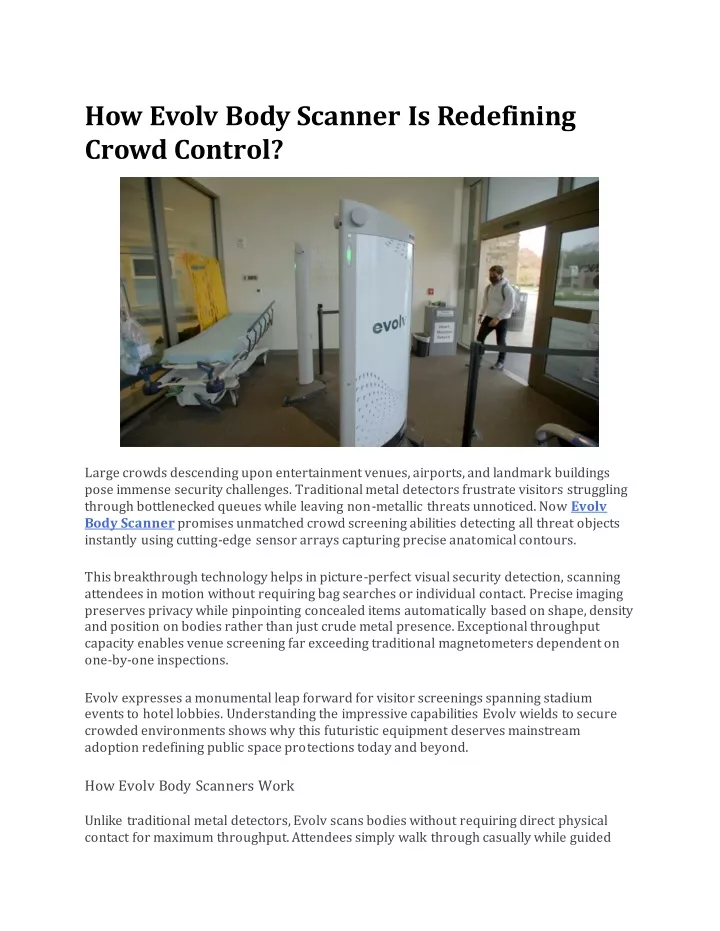 how evolv body scanner is redefining crowd control