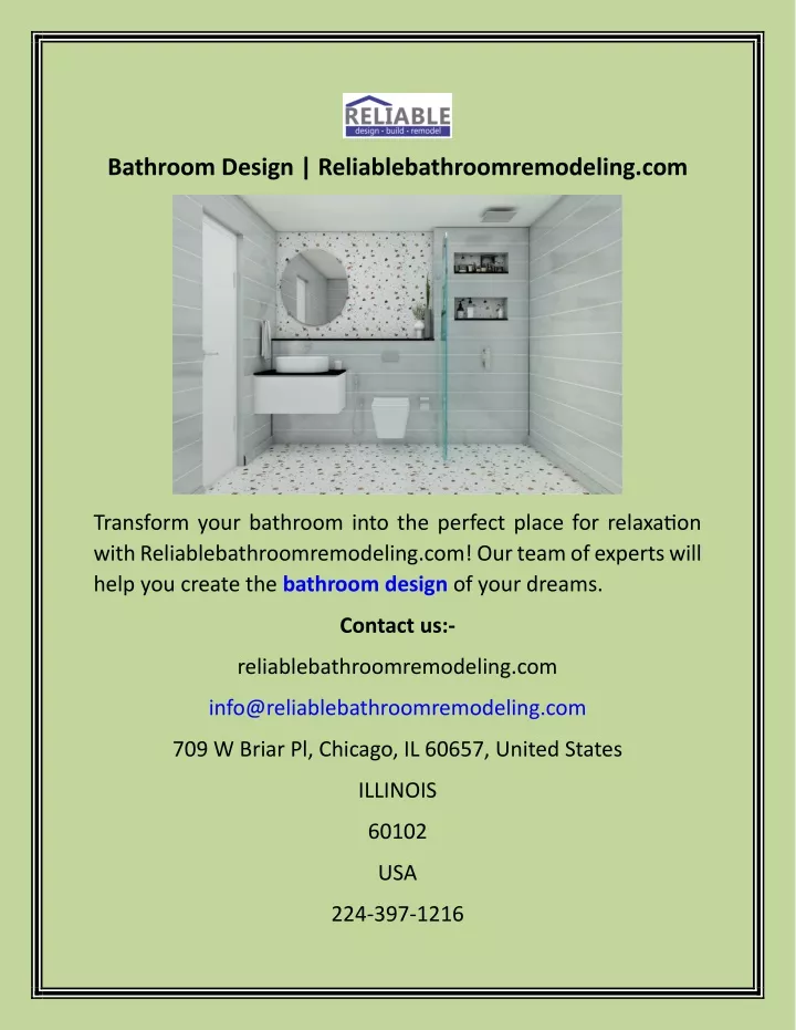 bathroom design reliablebathroomremodeling com