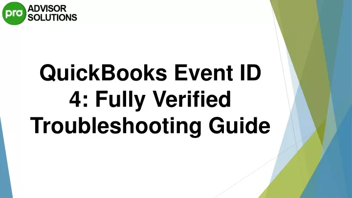 quickbooks event id 4 fully verified