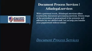 Document Process Services  Atlaslegal.services