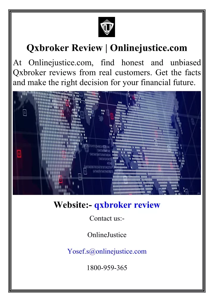 qxbroker review onlinejustice com