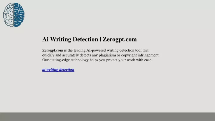 ai writing detection zerogpt com zerogpt