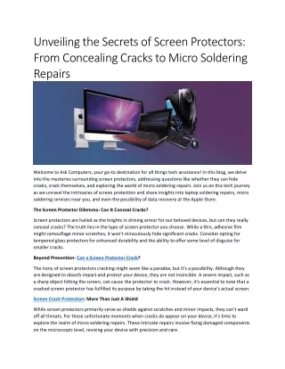 unveiling the secrets of screen protectors from
