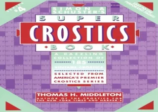 ✔PDF✔ Simon & Schuster's Super Crostics Book, Series No. 4 Full