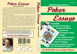 READ️⚡️[PDF]️❤️ The Tao Of Poker: 285 Rules to Transform Your Game and Your Life