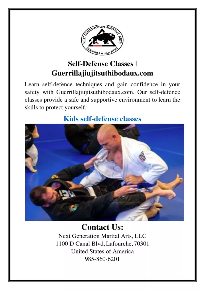 self defense classes guerrillajiujitsuthibodaux