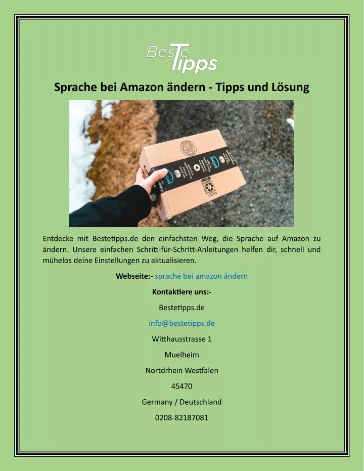 sprache bei amazon ndern tipps und l sung