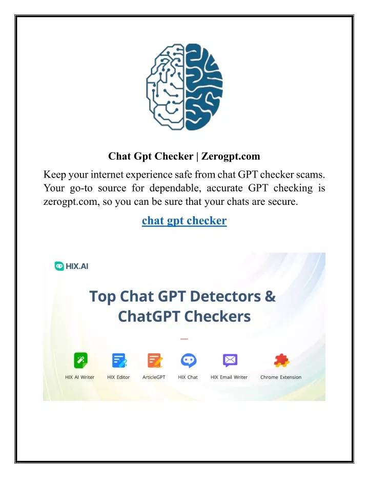 chat gpt checker zerogpt com