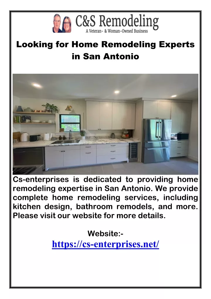 looking for home remodeling experts in san antonio