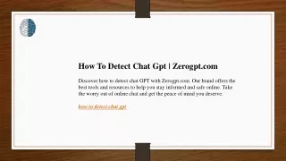 how to detect chat gpt zerogpt com discover