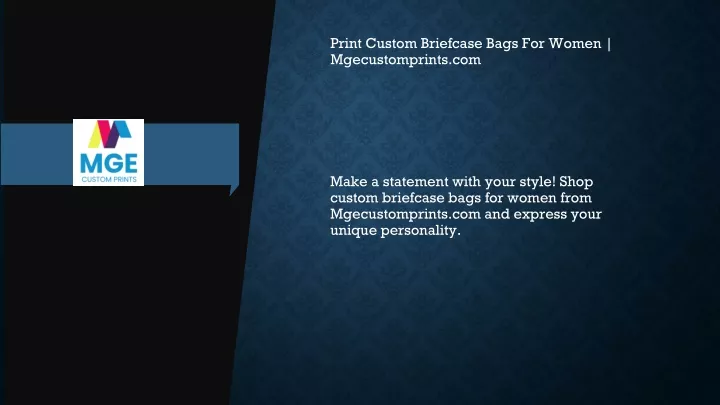 print custom briefcase bags for women