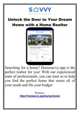 Unlock the Door to Your Dream Home with a Home Realtor