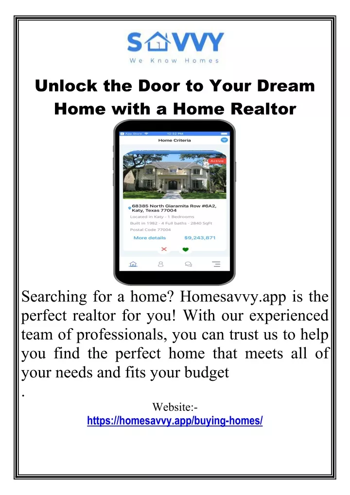 unlock the door to your dream home with a home