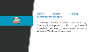 Freezer Repair Winnipeg  Expertrepairwinnipeg.ca