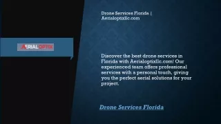 Drone Services Florida Aerialoptixllc.com