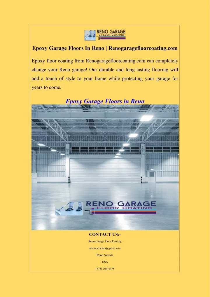 epoxy garage floors in reno