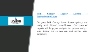 Polk County Liquor License  Liquorlicensefl.com