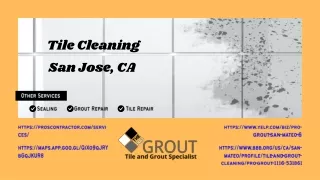 Tile Cleaning Services San Jose, CA