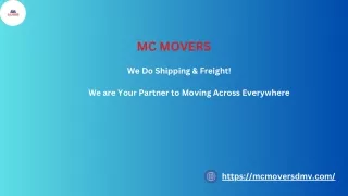 Commercial Moving Company Stafford VA