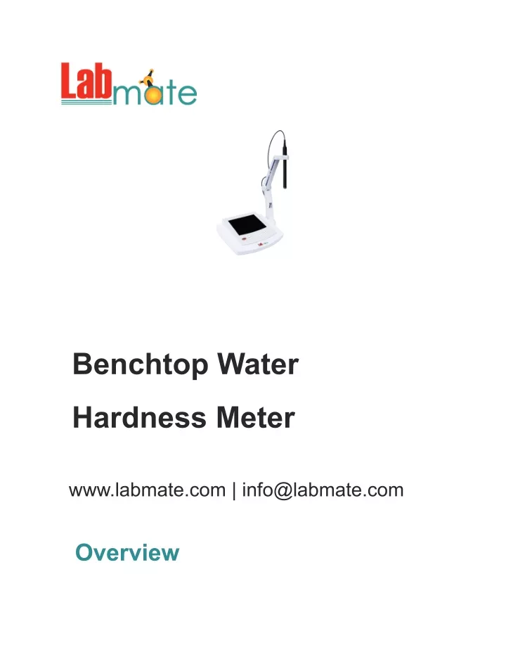 benchtop water