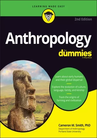 ❤READ✔ [PDF]  Anthropology For Dummies