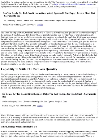 Automobile Title Fundings West Sacramento, Ca