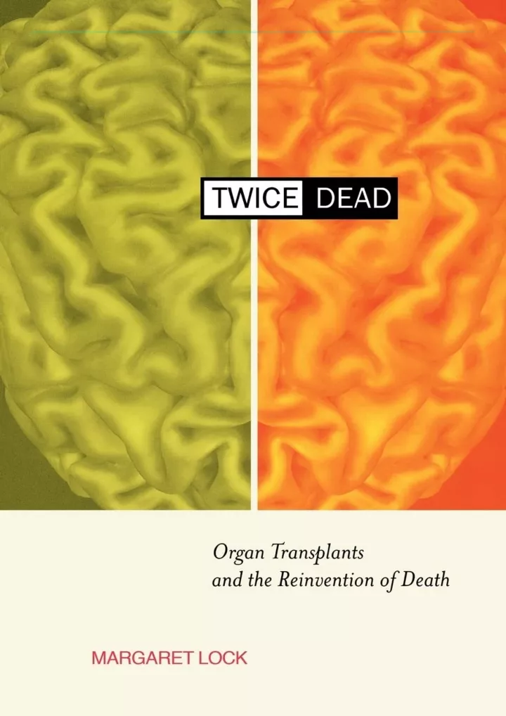 pdf download twice dead organ transplants