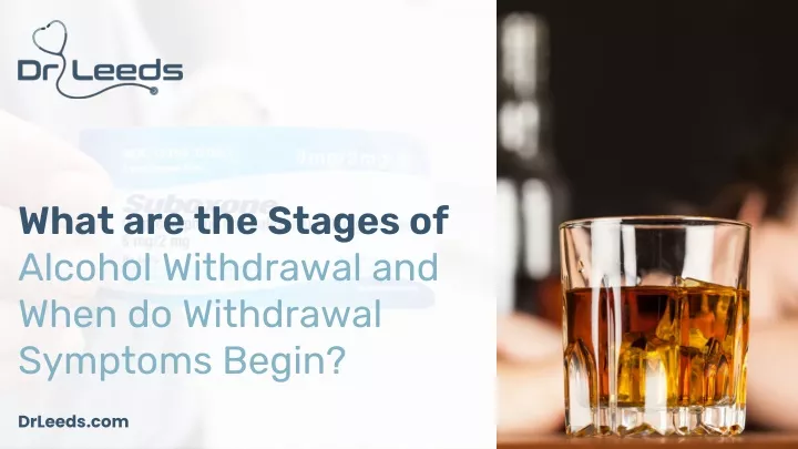 what are the stages of alcohol withdrawal
